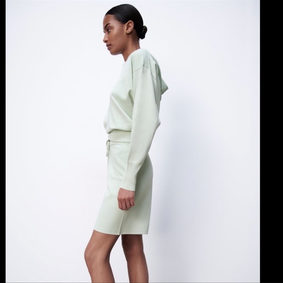 ZARA KNIT HOODED SWEATSHIRT | SIZE: L | NWT - Picture 7 of 8